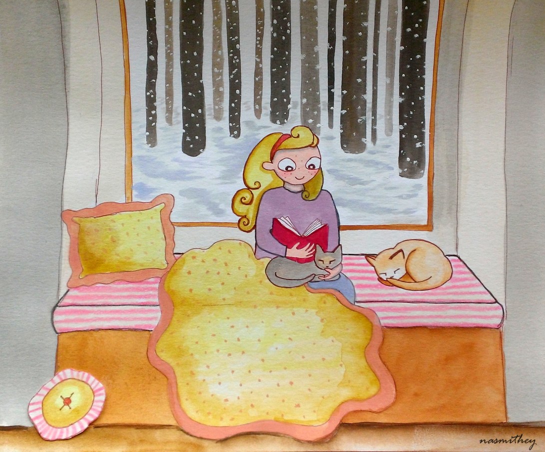 winter reading by paula nasmith