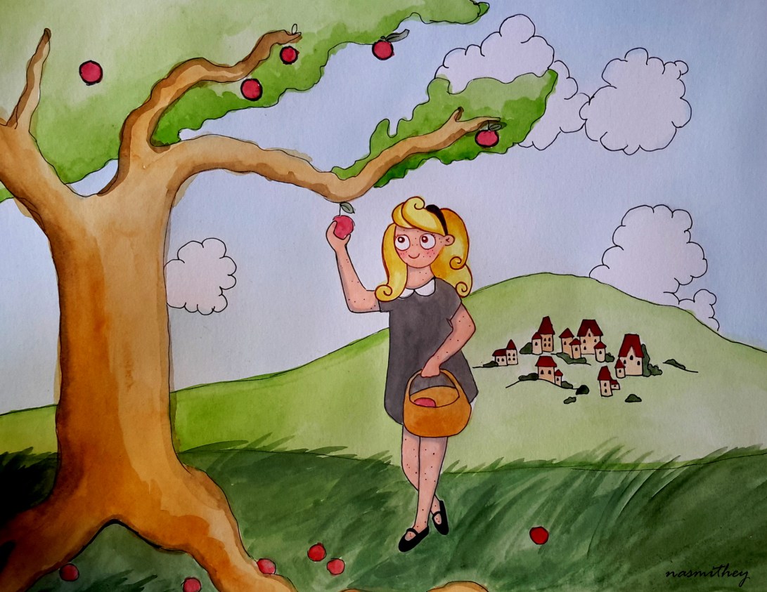 picking apples by paula nasmith