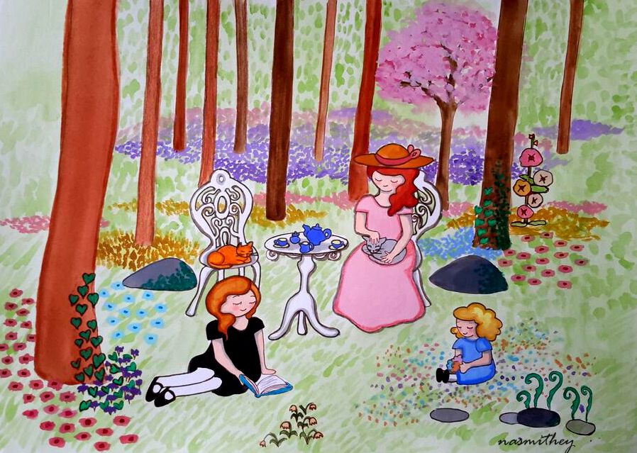 tea in the woods by paula nasmith